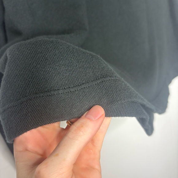 JENNI KAYNE Boyfriend Long-Sleeve Tee In Black 100% Cotton Relaxed Fit Size XS - Picture 5 of 7